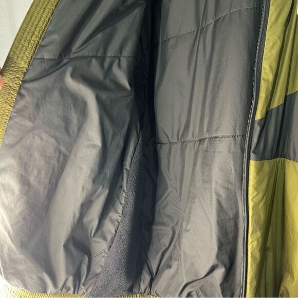 Nike Graphic Bomber Jacket Mens Medium Black/Green Zip Windbreaker - Picture 9 of 13